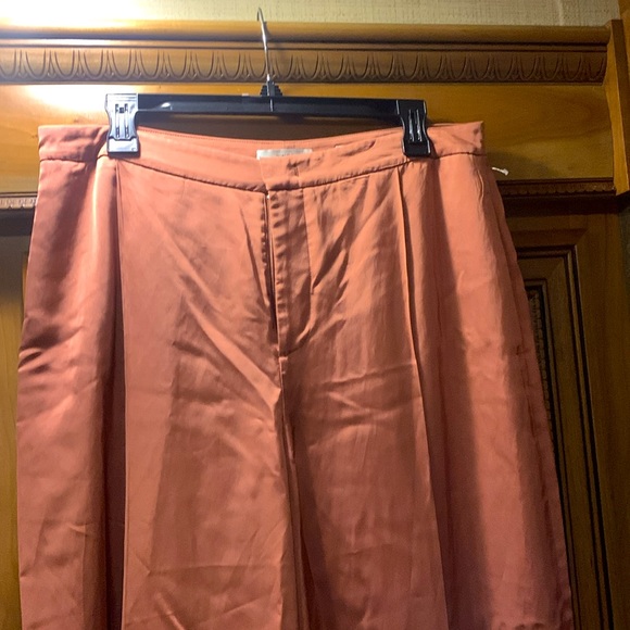 NWOT Vince Pleated Front Cottonwood Color Culottes Size 10 - Picture 2 of 8